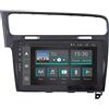 Jf Sound car audio system Jfsound, Autoradio Custom Fit, Golf 7, con Android 8.1 4Core, con 2 Porte USB Integrate, Schermo Capacitivo Fulltouch da 10", Easyconnect