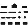 Panlouting 16 Pack | Tappi Antipolvere per Computer Portatile Laptop | Copertura Antipolvere per USB-C, USB, Scheda SD, HDMI, RJ45, Mini HDMI, VGA, Mini DP, 3,5mm Aux | Non compatibile con MacBook