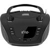 BSL BEAUTIFUL SOUND LINE Boombox Radio CD portatile con Bluetooth BSL JL-2031A | con 4W di potenza RMS | Radio FM e porta USB compatibile con file mp3 | Display LCD | Ingresso AUX IN e uscita cuffie