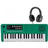 gear4music VISIONKEY-1 Mini tastiera elettrica portatile a 37 tasti per bambini e principianti, USB-C con cuffie