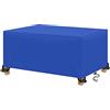 AXFZZRS Copertura per Mobili da Giardino,Oxford 420D per Coperture per Arredo Esterno,Copri Tavolo per Esterno Telo Antivento,Anti-vento, Anti-UV,per tavolo da patio rettangolare (130x80x70cm,blu)