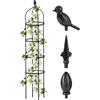 Generico Obelisco Traliccio da Giardino Alto,Supporto Antiruggine Rose Rampicanti - Tutore A Traliccio per Piante da Giardino,Hobbisti Coltivatori Balcone Patio Deck Casa Appartamento Aiuola Rialzata