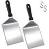 Godneei Spatola Barbecue, Paletta Cucina, Accessori Barbecue, Cucina per Grigliare e Cuocere, Strumento Essenziale tra gli Accessori Barbecue, Ideale per Cucinare con Precisione su Piastre e Griglie