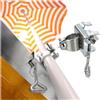 Wilhelm Sell® Supporto per ombrellone - Supporto per ombrellone per Balcone e terrazza - Supporto per ombrellone per ringhiera o Tavolo del Balcone