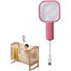 Generico Scopa Elettrica - Zanzara Elettrica - Rete Sicura per Casa Cucina Camera Interno Giardino Campeggio