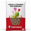 FORTUNATO Argilla Espansa Leggera per Piante, 50 L, Granuli 8-20 mm, Drenaggio Superiore, Substrato Naturale per Idroponica e Vasi