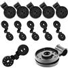 TaiXinYuly Fibbia Fissa della Rete Parasole 80 Pezzis, Nero Clip per Telo Ombreggiante,Clips Di Fissaggio Per Tela Occultante,Clip Di Plastica Multiuso In Tessuto, Per Rete Antivento, Rete Ombreggiante