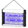 Generico Lampada anti-zanzara 20 W Zanzariera elettrica UV Anti Insetti Volanti Elettrico Interno Efficace Portata 35m² Trappole a Mosca Killer Lampa, Distruttore di insetti, Casa, Cucina, Ufficio 38x25cm