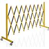 OUUTMEE OUTMEE Griglia di barriera estensibile, griglia di chiusura a forbice, 270x120 cm, estraibile, per cantieri, stazione, scuola/garage, recinto a fisarmonica