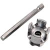 Generico Strumento di threading del tubo interno ed esterno integrato, kit di filettatore per tubi in PVC, strumento di taglio del filo del tubo, strumento per il maker del filo in PVC per trapano elettrico