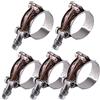 Glarks Morsetti per tubi flessibili in acciaio inox da 38-43 mm, per tubi flessibili turbo di aspirazione