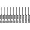 QUARKZMAN 10pz SL2 Punte per Cacciavite a Taglio Magnetica 2mm S2 Punta Cacciavite a Testa Piatta Acciaio 1/4 Grado Industriale Gambo Esagonale 50mm (2) Lungo per Viti