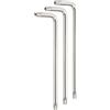 QUARKZMAN 3 Pezzi T40 Chiave Torx Antimanomissione A Stella Con Foro Chiave A L Braccio Lungo 5.59 Chiave Esagonale Torx In Acciaio Al Carbonio Strumento Colore Argento Lucido