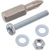 AERZETIX Kit fissaggio M3x20 mm / 50 viti metalliche / 50 dadi esagonali / 100 rondelle piatte / 1 utensile 1/4 PZ1