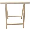 Acan Cavalletto pieghevole in legno per falegnameria, fai da te, per tagliare legno, 2 misure a scelta (65 x 75 cm)