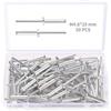 YIXISI 50 Pezzi M4.8x25 mm Rivetti Ciechi in Alluminio, Grande Flangia Alluminio Rivetti Ciechi, Rivetti Ciechi con Testa a Cupola, per Metallo Legno Plastica