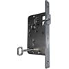 inferramenta | Serratura Bonaiti Giraffa da Infilare per Porta in Legno Entrata 50mm - Bordo Quadro Zincato, Resistente e Facile da Installare