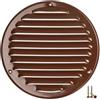 LIRAST Ø 160mm Marrone Rotonda Griglia di Ventilazione in Metallo - Griglie D'Aerazione con Rete Anti Insetti