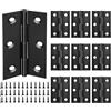 lbxtswpl Cerniera per porta in acciaio inox, nero, 10 pezzi, 75 mm x 50 mm