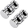 YYIGVMO 2 Pezzi Manopola per Porta Doccia, Pomolo per Porte Vetro in Acciaio Inox, Maniglie Porta per Doccia 2# Argento