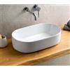 KARAG Lavabo bianco a 1 foro sinistro in marmo RIHO BOLOGNA 100x48 cm KARAG
