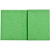 Exacompta - Rif. 32123E - Confezione di 10 protezioni per quaderni, 17 x 22 cm, in carta lucida autentica, con campo di iscrizione, ideale per scuola, college, università, colore verde