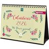Finocam - Calendario da tavolo 2026 con vista mensile da gennaio a dicembre 2026 + settembre 2025 (4 mesi) ridotto | Calendario 2026 | Immagini The Flower Journal - Spagnolo
