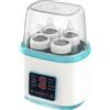 Sinbide Scaldalviette 8 in 1 Scaldalatte per neonati, sterilizzatore per biberon temperatura regolabile con schermo LCD, per 4 biberon o barattoli, spegnimento automatico, con telecomando (blu)