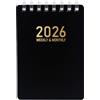 Generico Agenda Quotidiana - Calendario Giornaliero 2026 Per Pianificazione | Agenda Tascabile Con Morbida Formato A7 Per Scuola Lavoro Ricerca Studio Scrittura