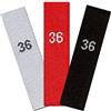 namensbaender.de GmbH Etichette tessute con numero 36 quantità di etichette formato 100 pezzi/9,90 €, combinazioni di colore bianco - grigio