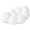 Songella Poggiapolsi per Mouse a Forma di Nuvola Poggiapolsi Ergonomico Poggiapolsi per Mouse in Memory Foam Bianco per Computer Ufficio Casa