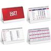 ONE SHOP di Bracalente Piero Calendario da tavolo scrivania uffico Olandese 2027 santi e lune festività internazionali cm19x45 (Chart Table Rosso)