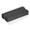 QUARKZMAN 8 Pz Magneti Piatti Piccoli Extra Forti Rettangolari Autoadesivi, Potenti Elementi Di Fissaggio Magnetici Per Uffici, Lavagne Magnetiche, Mobili Da Cucina (60X10X3 mm, Nero)