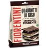 Generico Fiorentini Quadrotti di Riso Croccanti con Copertura al Cioccolato Fondente, Senza Glutine (Gluten Free) 80g