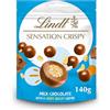 Lindt CRISPY SENSATION Cioccolato al latte, Crispy Centre Sensations, Sacchetto 140g