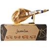 Espagne Gourmet Prosciutto Serrano Spagnolo Reserva 5,5-6 kg + porta prosciutto + coltello