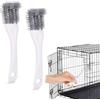 Armastuse 2 Pezzi Pulitore per Gabbie Uccelli con Manico Lungo, Spazzola per Gabbie Uccelli Strumento Rimozione degli Escrementi for Piccoli Animali Posatoi