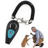 Generico Clicker per Addestramento Cani,2 in 1 Clicker per Uccelli e Fischietto per addestramento - Fischietto per Cani Silenzioso con Cinturino per Richiamo