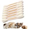 NNBWLMAEE Cotton Swabs Cat Toys with Catnip, 6 Pk Cat Q Tip Toy, Giant Cotton Swab Cat Toys for Indoor Cats, Interactive Kitty Chew Toys for Boredom, Teething, Kicker Play and Daily Exercise (A6)