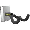 Monkey Loop Prime Chrome - Supporto per Chitarra Parete - Gancio di Chitarra Elettrica o Acustica -Wall coat Rack per Chitarra con Protezione in Gomma - Apertura di 55 mm - Colore Argento