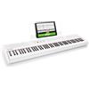 Alesis Recital - Pianoforte Digitale con 88 Tasti Semi Pesati, Casse Integrate, 5 Suoni e Lezioni, Bianco
