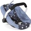 Bayer Chic 2000 - Seggiolino auto per bambole, per bambole, accessori per bambole, seggiolino auto per bambole, asterisco navy, 45 x 31 x 32 cm