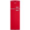 Severin Elektrogerate GmbH Severin RKG 8986 Retrò Frigorifero Doppia Porta, Rosso, Aperura Porta a Sx