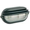 Lampada Applique Ovale Piccola Colore Nero per Esterno Linea Palpebra Sovil