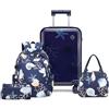 Sea choice Valigia per bambini con Set di Zaini Bagaglio a mano Valigia leggera a guscio duro Trolley per ragazzi ragazze Valigia da viaggio e 4 ruote TSA