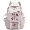Generisch Mengmiao K-Katseye Zaino Unisex per Bambini, Impermeabile Zaino per la Scuola con Scomparto per Laptop, Ampio Spazio di Archiviazione, Zaino Stile Coreano Fan con Sophia Manon Daniela Lara Megan