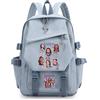 Generisch Mengmiao K-Katseye Zaino Unisex per Bambini, Impermeabile Zaino per la Scuola con Scomparto per Laptop, Ampio Spazio di Archiviazione, Zaino Stile Coreano Fan con Sophia Manon Daniela Lara Megan
