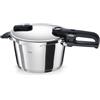 Fissler Vitaquick® - Pentola a pressione Elemental, 4,5 l (diametro 22 cm), colore verde salvia - Made in Germany, 2 livelli di cottura, risparmio energetico, fondo super termico, induzione