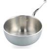 GreenPan Premier 5PLY Saltapasta Inox Non Rivestito 20 cm/2,36 L, 5-Strati, Induzione, Adatto al Forno 250 °C, Lavabile in Lavastoviglie, Argento