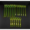 Kimmel 18 cucchiai di plastica cucchiai 12/18/21 cm in set TP giallo
